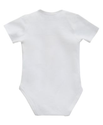 Baby Girls 5-Piece Bodysuits, Shorts, Bib, and Socks Set 