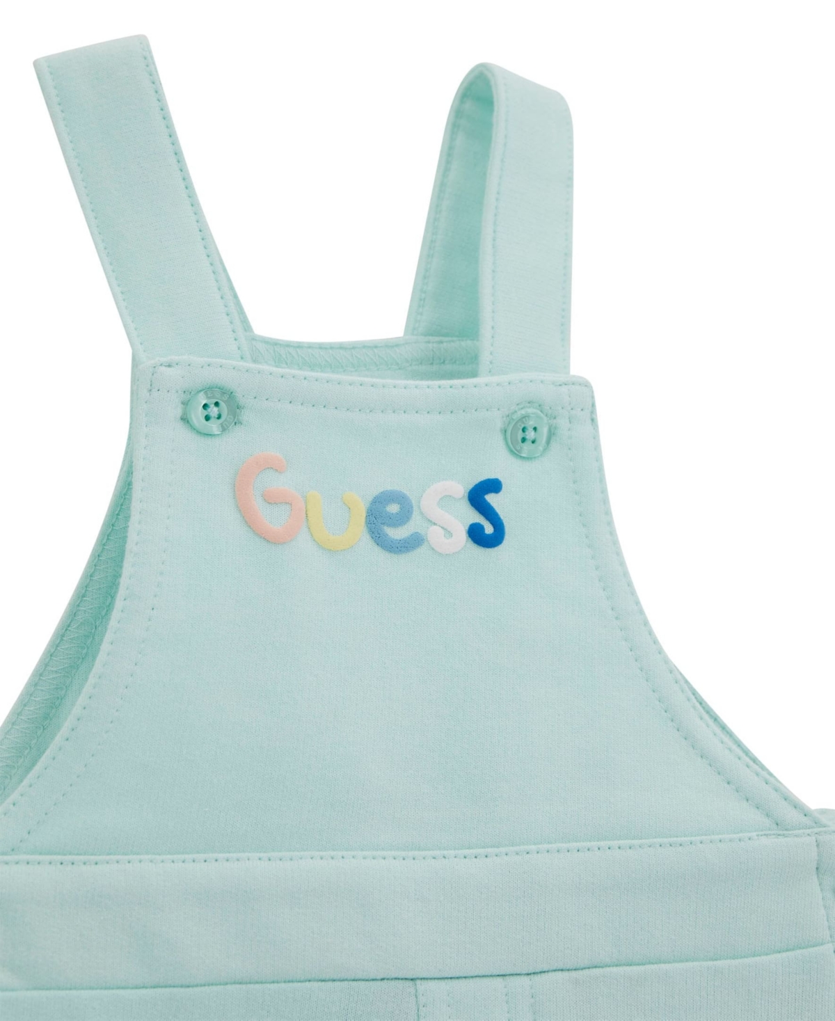 Guess Baby Boys 2-piece Bodysuit And Terry Overall Set