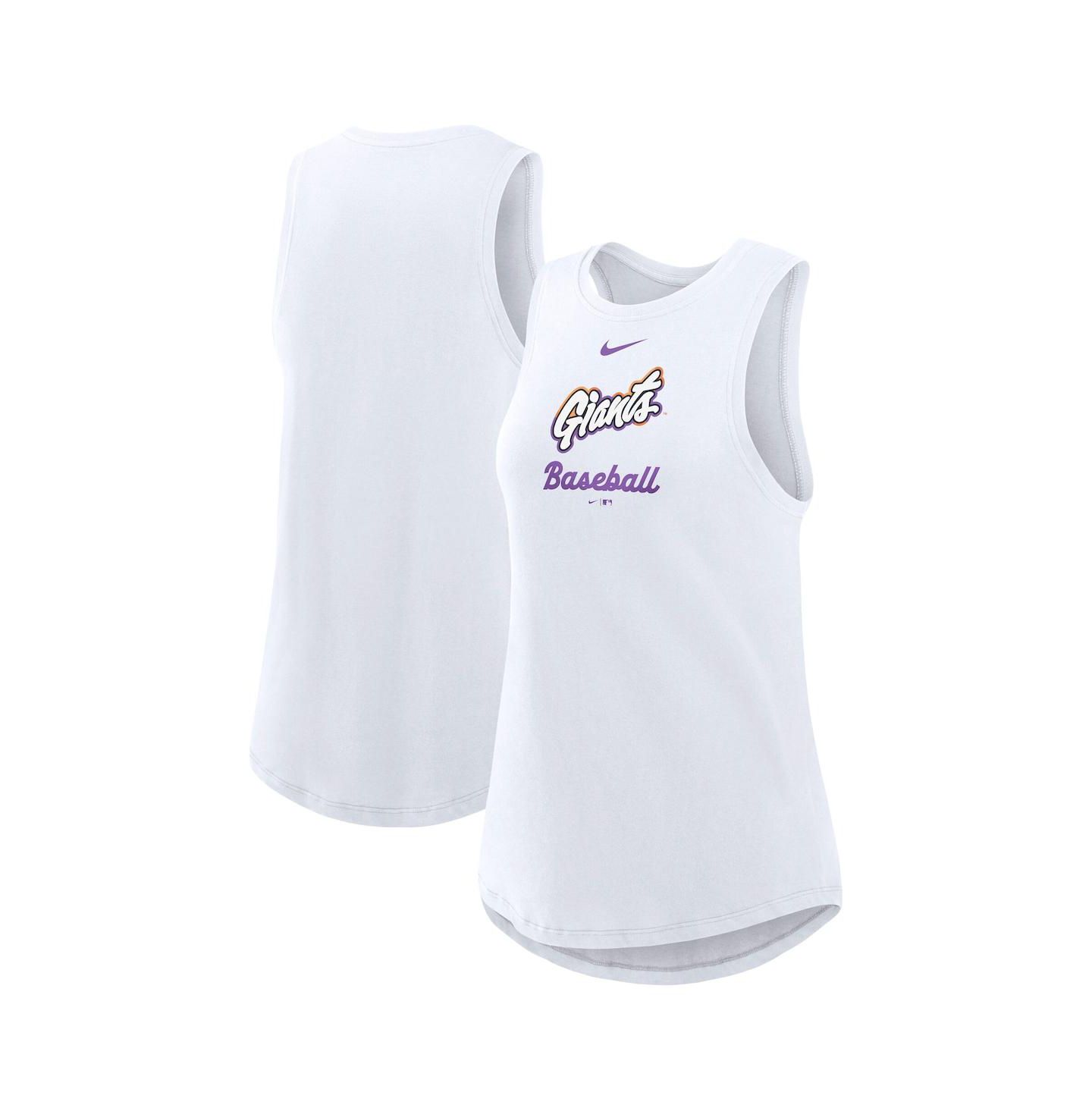 Женский топ Nike White San Francisco Giants 2025 City Connect Tri-Code High Neck Performance — фото 1
