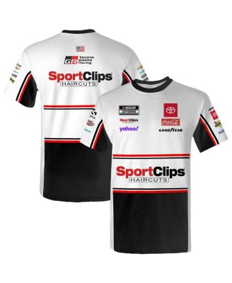 Joe Gibbs Racing Team Collection - Men's White Denny Hamlin Sport Clips Uniform T-Shirt