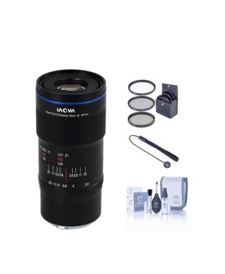 Laowa 100mm f/2.8 2X Ultra Macro APO Lens for Nikon Z, Bundle with ProOptic 67mm Filter Kit, Cleaning Kit, Lens Cap Tether