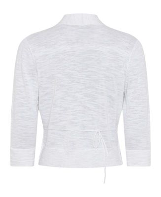 Women's Cropped Cardigan with Waist Tie