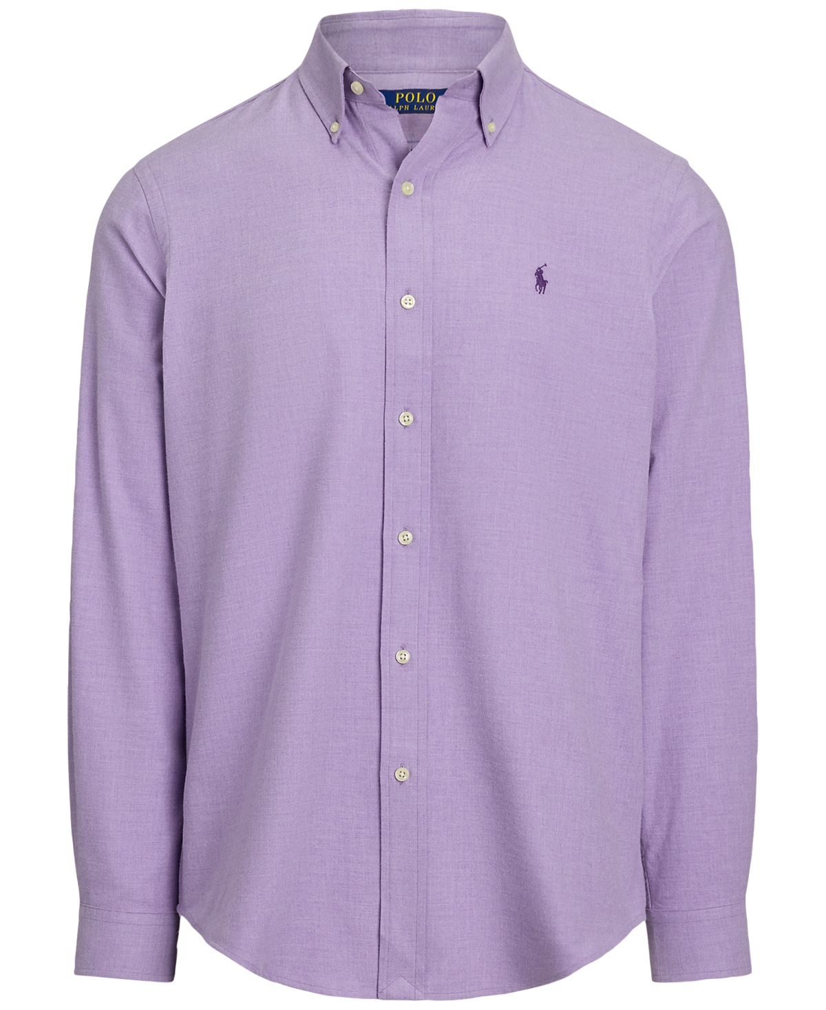 Polo Ralph Lauren Brushed Twill Button-down Shirt In Purple
