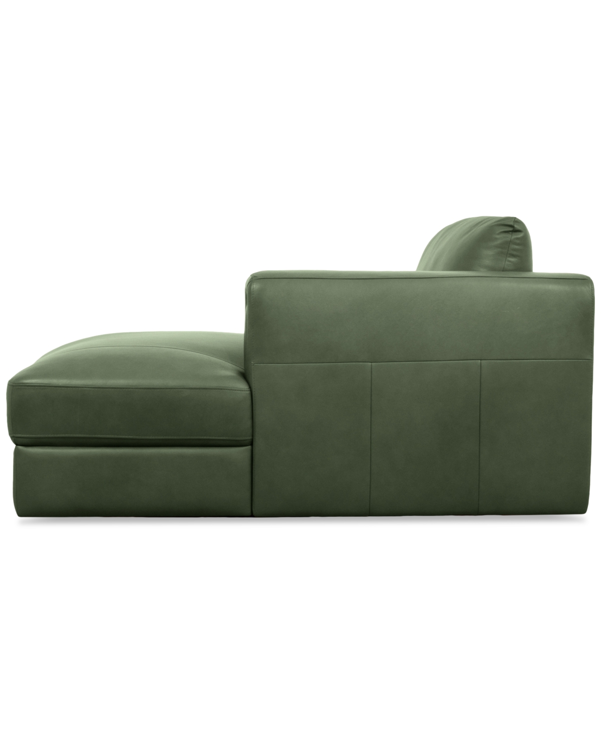 Macy's Touville 2-pc. Leather Sectional With Chaise, Exclusively At  In Green