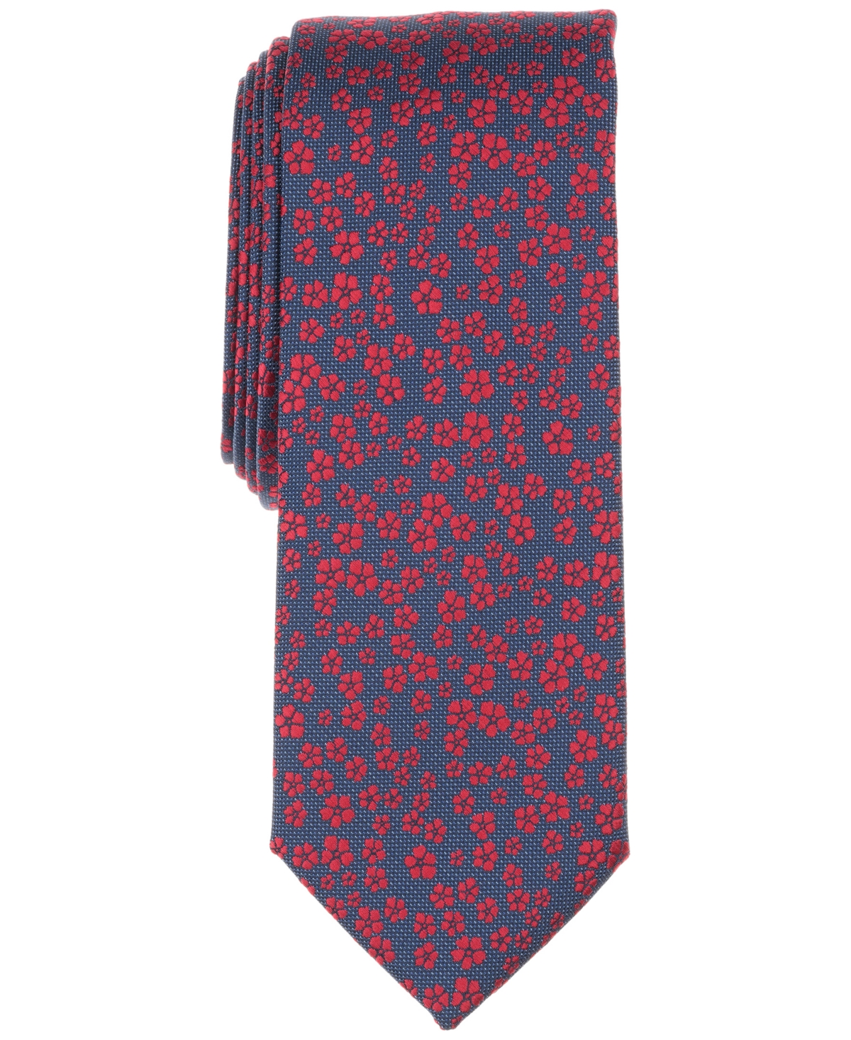 Men's Marshall Floral Tie, Exclusively at Macy's - Navy