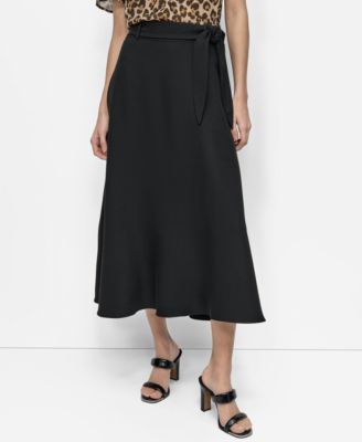DKNY - Women's Tie-Waist Midi Skirt
