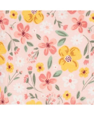 Baby Girls 4-Pack Gowns, Golden Floral, 0-6 Months