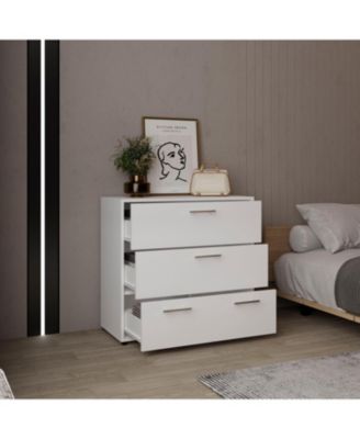 Goshen Dresser, 4 Drawers, 4 Legs, White