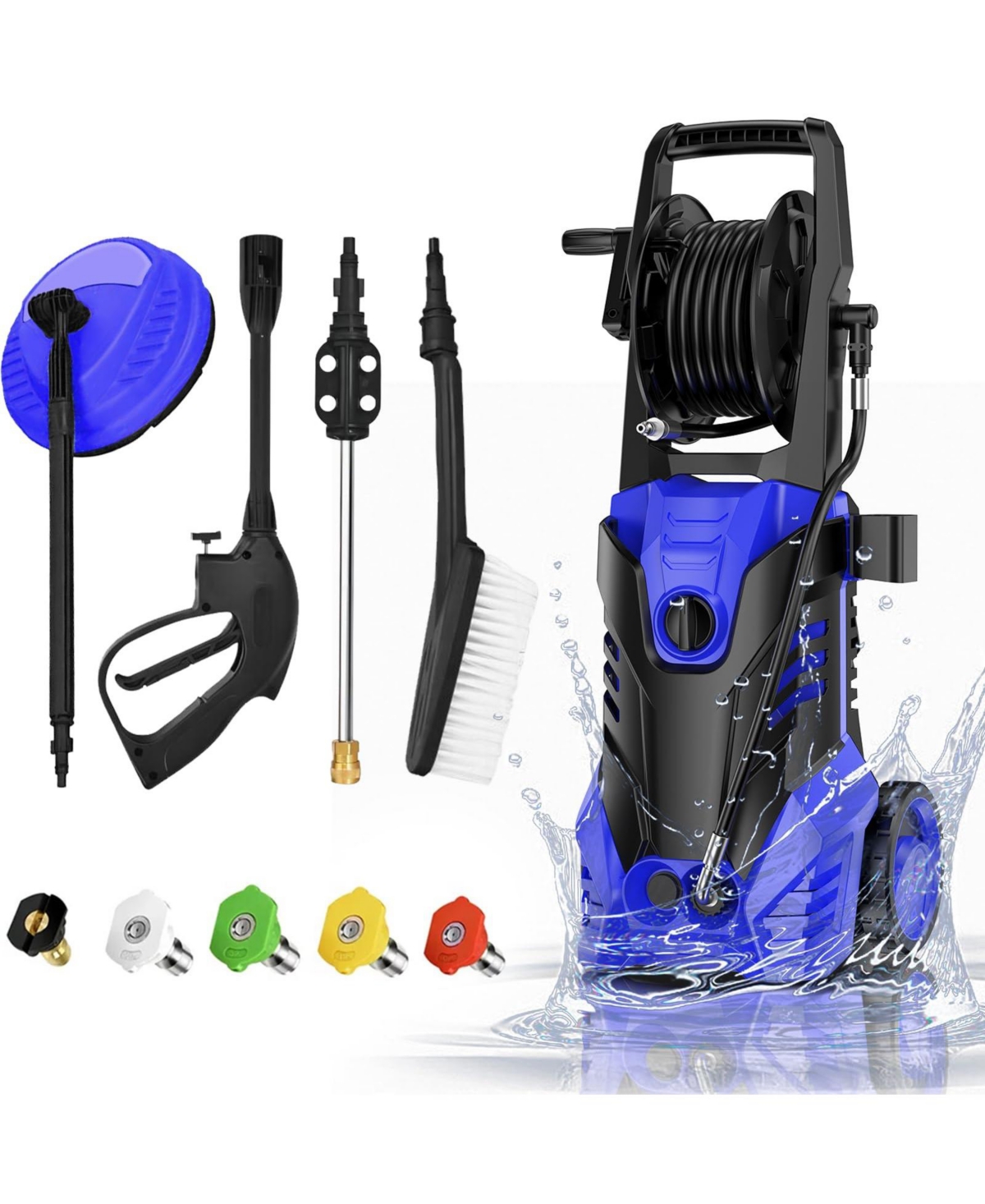 3500 Psi 2.4 Gpm Electric Pressure Washer with Pressure Hose - Blue