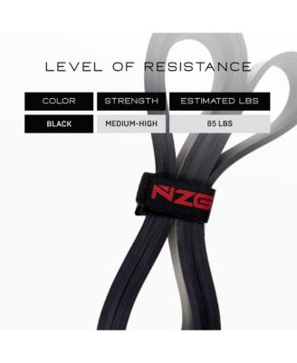 100% Latex-Free Natural Rubber Power Resistance Bands - 85lbs