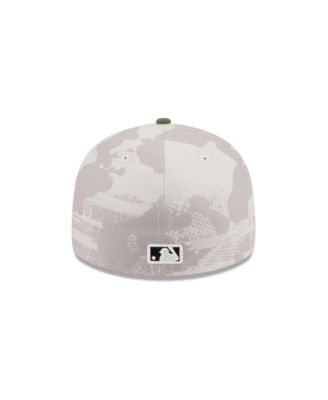 Men's Light Beige/Olive Los Angeles Dodgers 2025 Armed Forces Day Low Profile 59FIFTY Fitted Hat