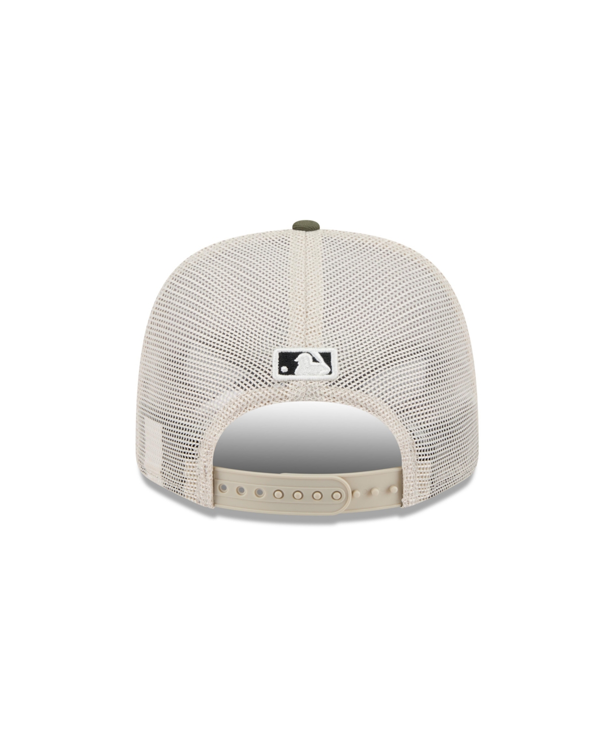 Shop New Era Men's Light Beige/olive Miami Marlins 2025 Armed Forces Day 9seventy Adjustable Hat