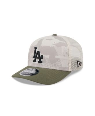 New Era - Men's Light Beige/Olive Los Angeles Dodgers 2025 Armed Forces Day 9SEVENTY Adjustable Hat