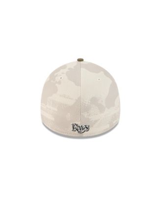 Men's Light Beige/Olive Tampa Bay Rays 2025 Armed Forces Day 39THIRTY Flex Hat