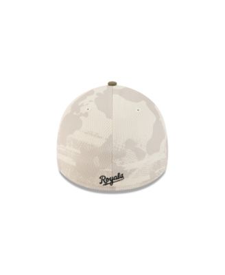 Men's Light Beige/Olive Kansas City Royals 2025 Armed Forces Day 39THIRTY Flex Hat