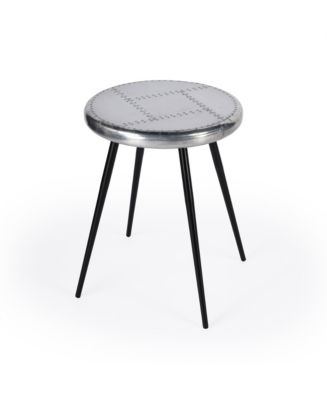 23" Silver Round End Table - Macy's