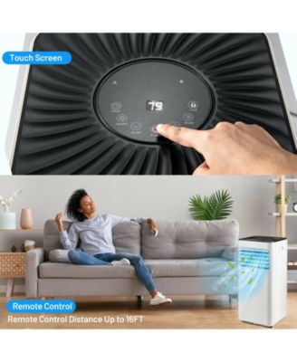 10000 BTU Portable Evaporative Air Cooler Dehumidifier with 24H Timer