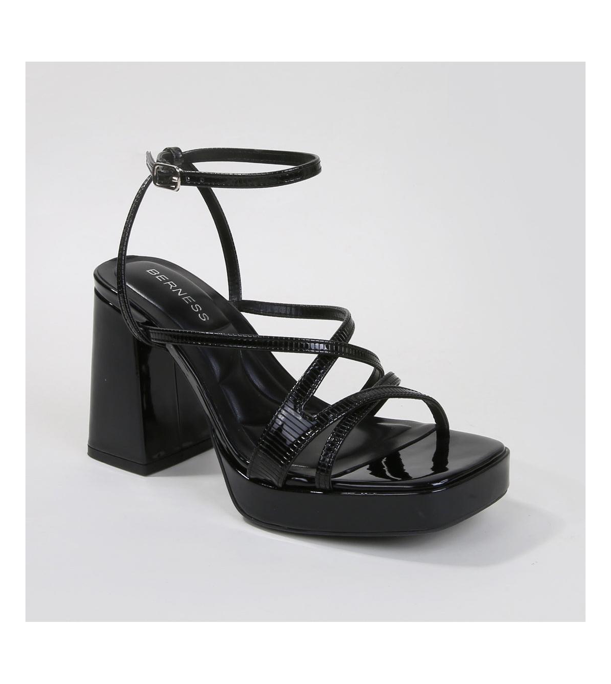 Adore Strappy Block Heeled Sandal - White