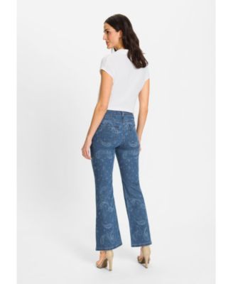 Women's Mona Fit Paisley Motif Jean