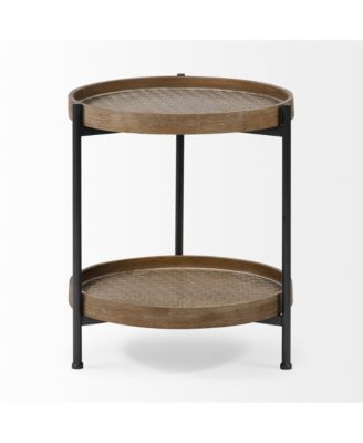 Handcrafted Solid Wood Round End Table – Rustic Charm & Durability