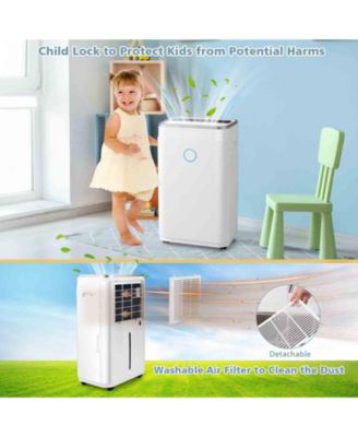 60-Pint Dehumidifier with 3-Color Digital Display for Home 4000 Sq. Ft