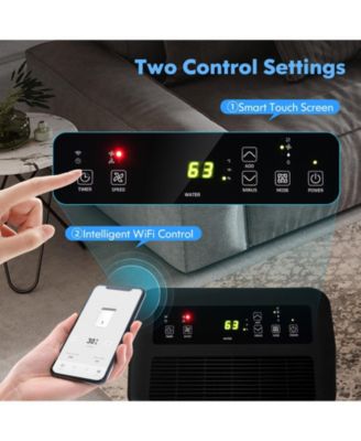 100-Pint Dehumidifier with Smart App and Alexa Control for Home and Basements