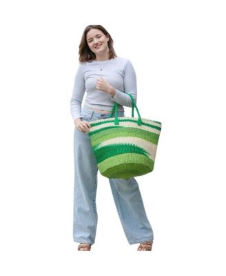 Hand Woven Sisal Market Bag with Handles