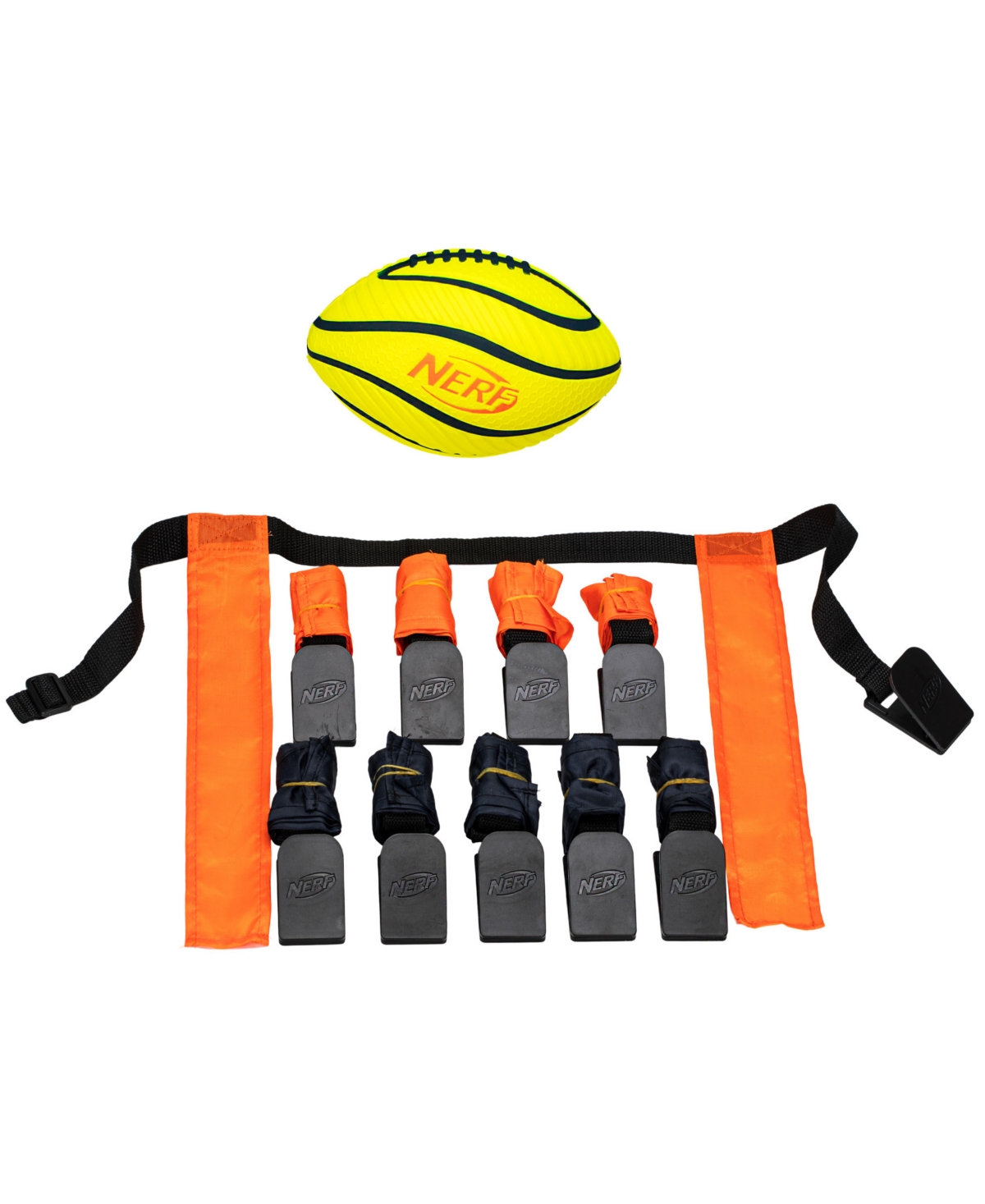 Franklin Sports Nerf 5 V 5 Youth Flag Football Belts And Football Set