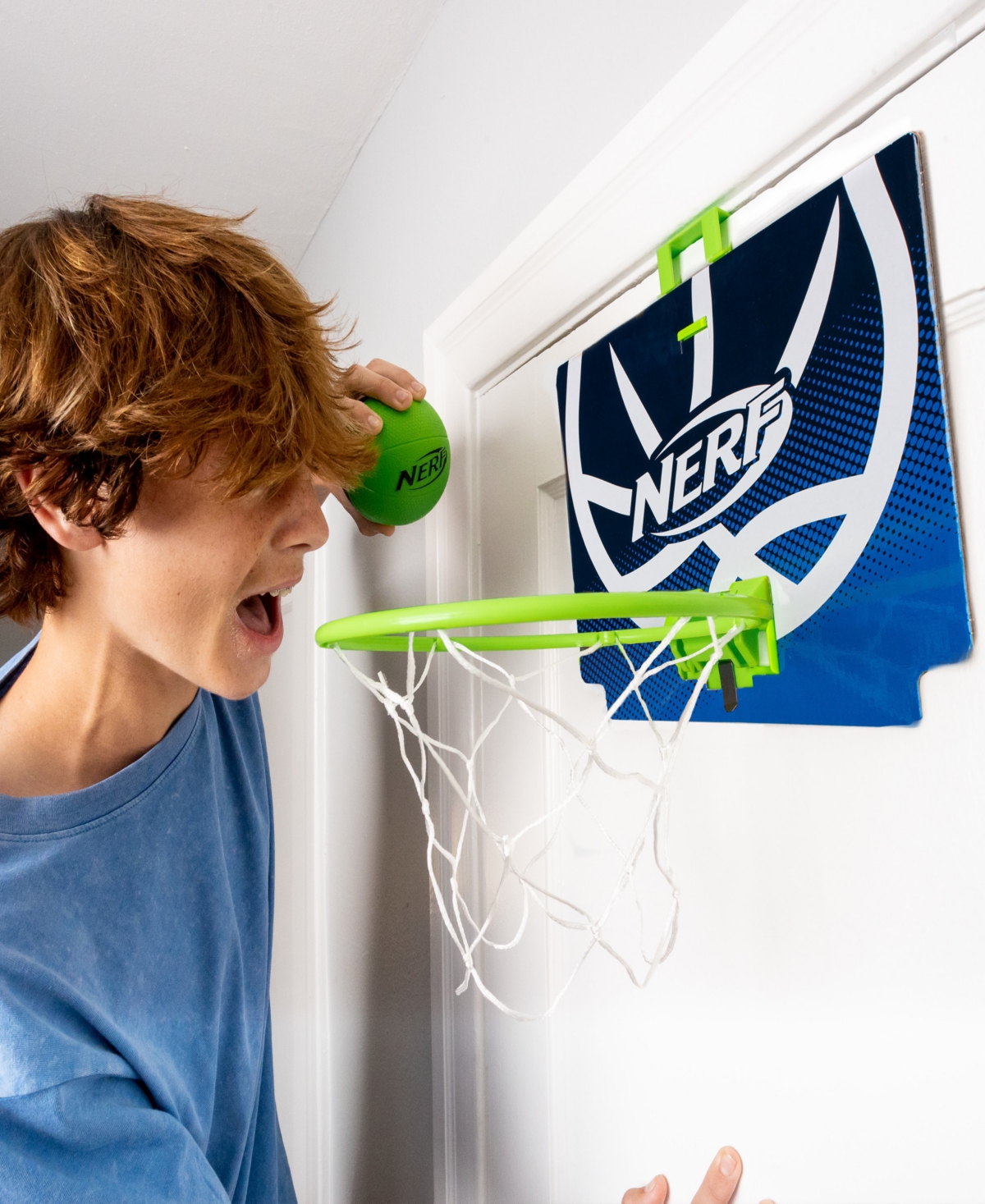 Franklin Sports Nerf Mini Over The Door Basketball Hoop Set