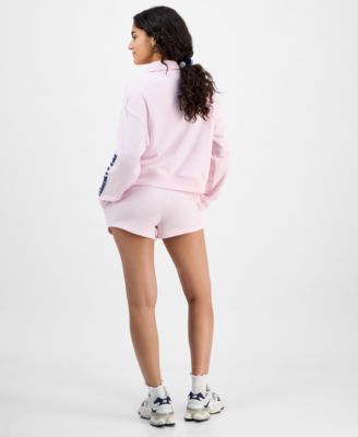 Grayson Threads, The Label Grayson Threads The Label Juniors Collared Hello Kitty Sweatshirt Pull On Shorts In Pink