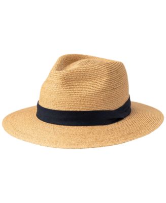 ストローハット RALPH LAUREN Classic Packable Fedora Ralph Lauren Classic Packable Fedora Hat in Natural | Lyst