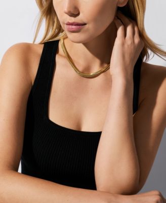 Chevron Snake Chain Necklace