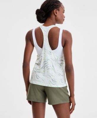 Women's Fluid Zebra Printed Racerback Tank Top, Exclusively at Macy's