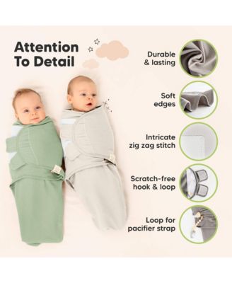 3pk Soothe Wren Swaddle Sleep Sacks, Newborn Swaddles Wrap 0-3 Months, Soft Baby Wearable Blanket