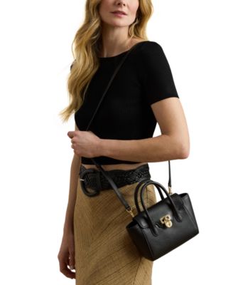 Tanner Small Pebbled Leather Satchel