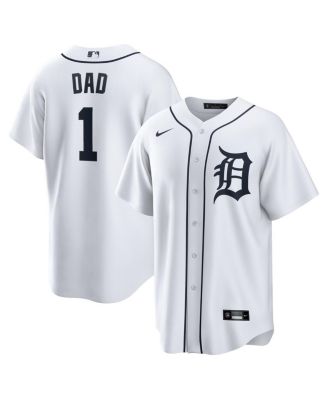 Nike - Men's&nbsp;White Detroit Tigers 1 Dad Home Replica Jersey
