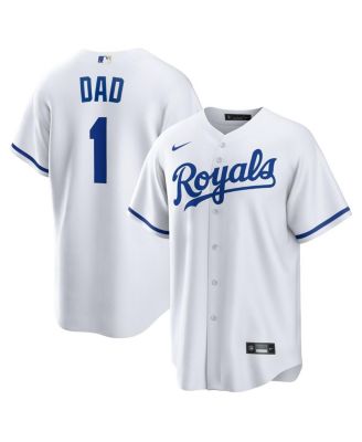 Nike - Men's&nbsp;White Kansas City Royals 1 Dad Home Replica Jersey