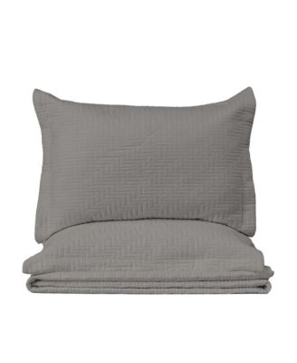 Microfiber Stitched Quilt Set with Shams