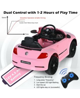 12V Kids Ride-On Car with Remote Control and Lights