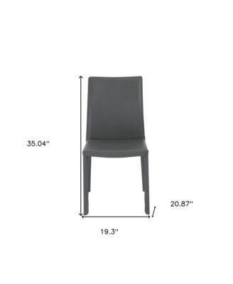 Set of 2 Dining Side Chairs with Padded Seats