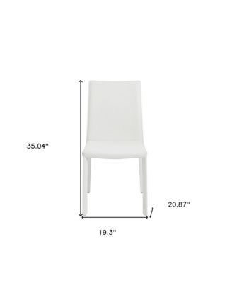 Set of 2 Dining Side Chairs with Padded Seats