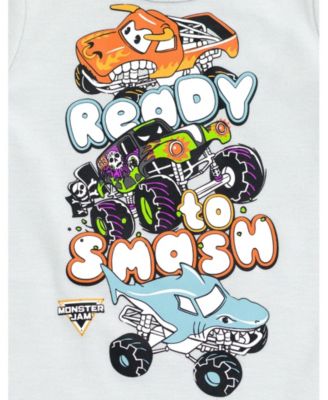 Toddler Boys Romper and Bucket Sun Hat Outfit Set