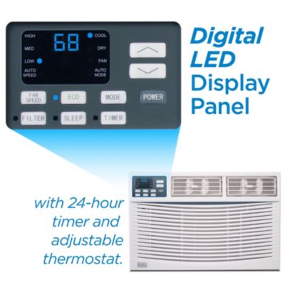 BLACK+DECKER Window Air Conditioner 10,000 BTU, AC Window Unit Cools Up to 450 Square Feet