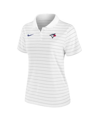 Women's White Toronto Blue Jays Authentic Collection Victory Performance Polo Shirt