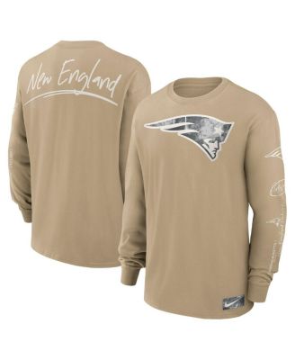 Nike - Men's Tan New England Patriots Essential Statement Max90 Long Sleeve T-Shirt