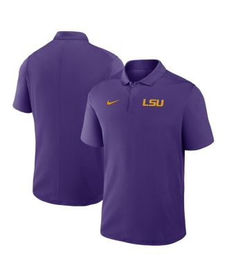 Nike - Men's Purple LSU Tigers Primetime Victory Primary Logo Performance Polo Shirt