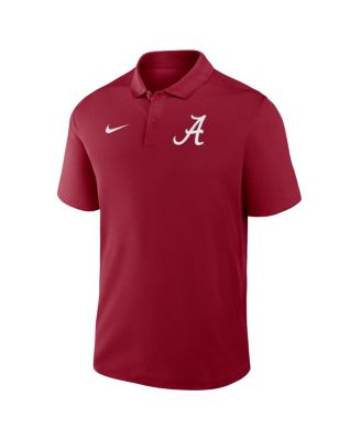 Men's Crimson Alabama Crimson Tide Primetime Victory Primary Logo Performance Polo Shirt