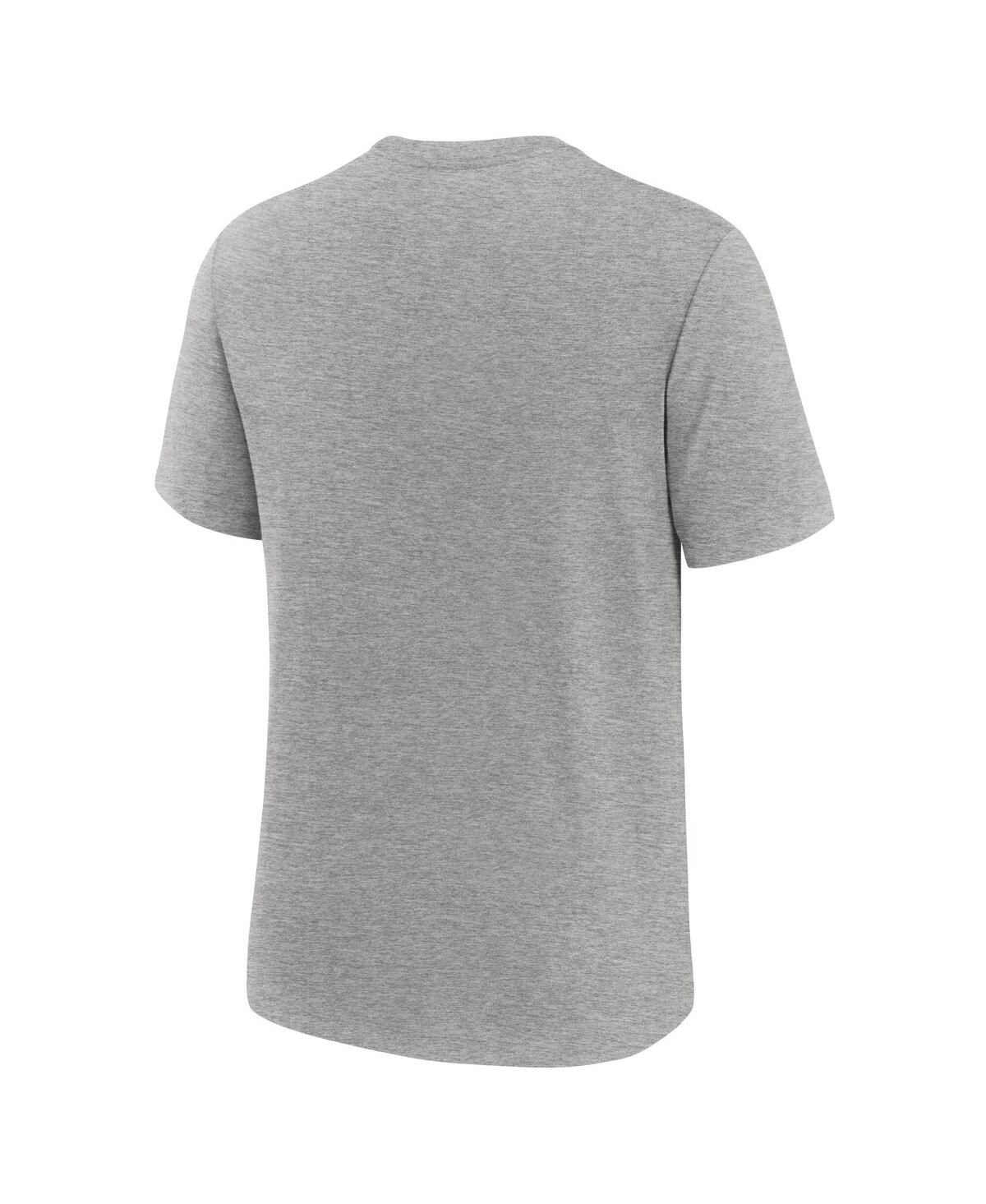 Nike Men's Heather Gray Brooklyn Dodgers Cooperstown Collection Retro Tri-Blend T-Shirt