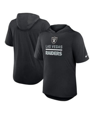 Nike - Men's Black Las Vegas Raiders Lockup Tri-Blend Hoodie T-Shirt