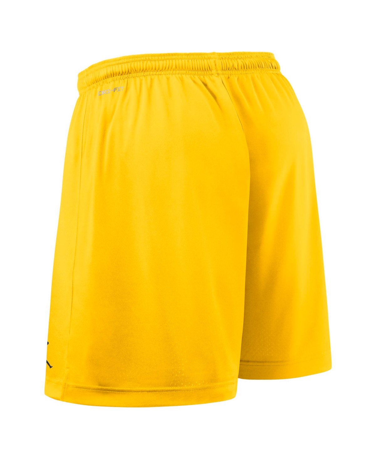 JORDAN MEN'S NAVY/MAIZE MICHIGAN WOLVERINES 2025 SIDELINE REVERSIBLE PERFORMANCE SHORTS 